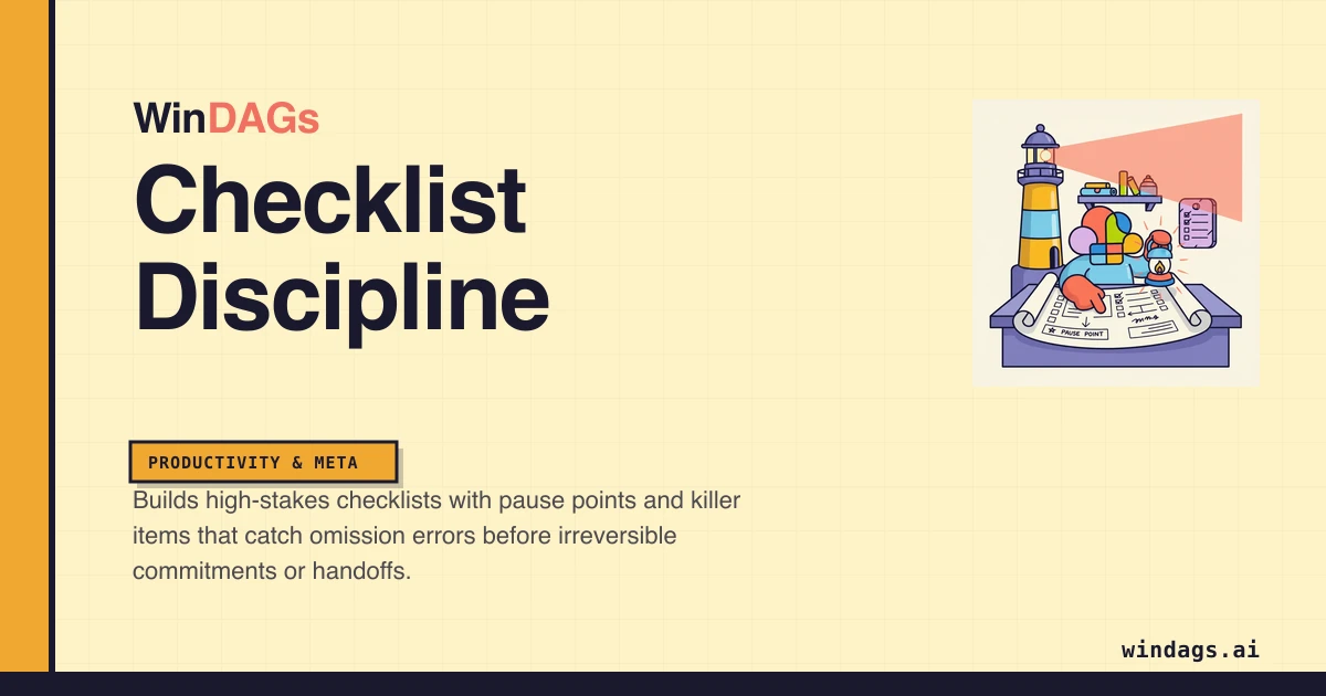 checklist-discipline preview